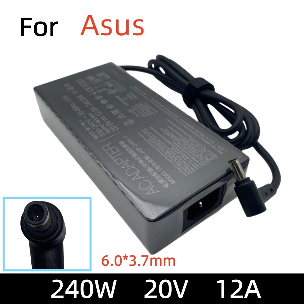 ADP-240EB B 240W 20V 12A Adapter For Asus ROG Zephyrus Duo 15 SE (GX551QM) M16 S15 S17 GX701LXS GX701LWS GX701LV Laptop Charger