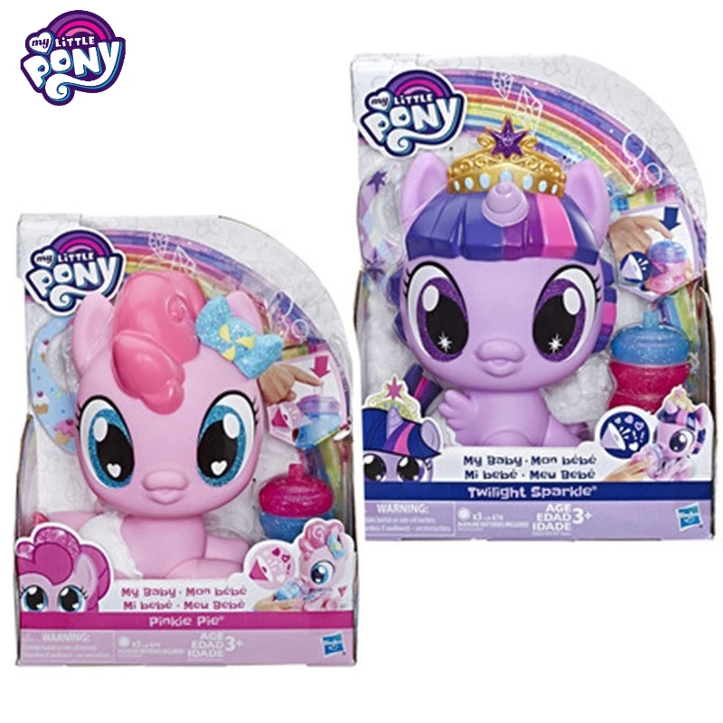 

Hasbro натуральная My Little Pony Baby Pinkie Pie Twilight Sparkle звуковая игрушка для девочек милая кавайная коллекция подарков на день рождения и Рождество