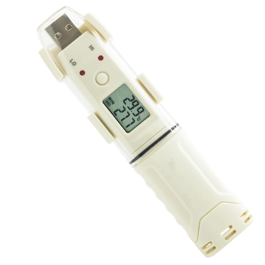 1pc GM1366/GM1365 Temperature&Humidity Recorder Agriculture/Cold Storage Thermometer 126*28*22mm -30~80℃ Humidity Recorder