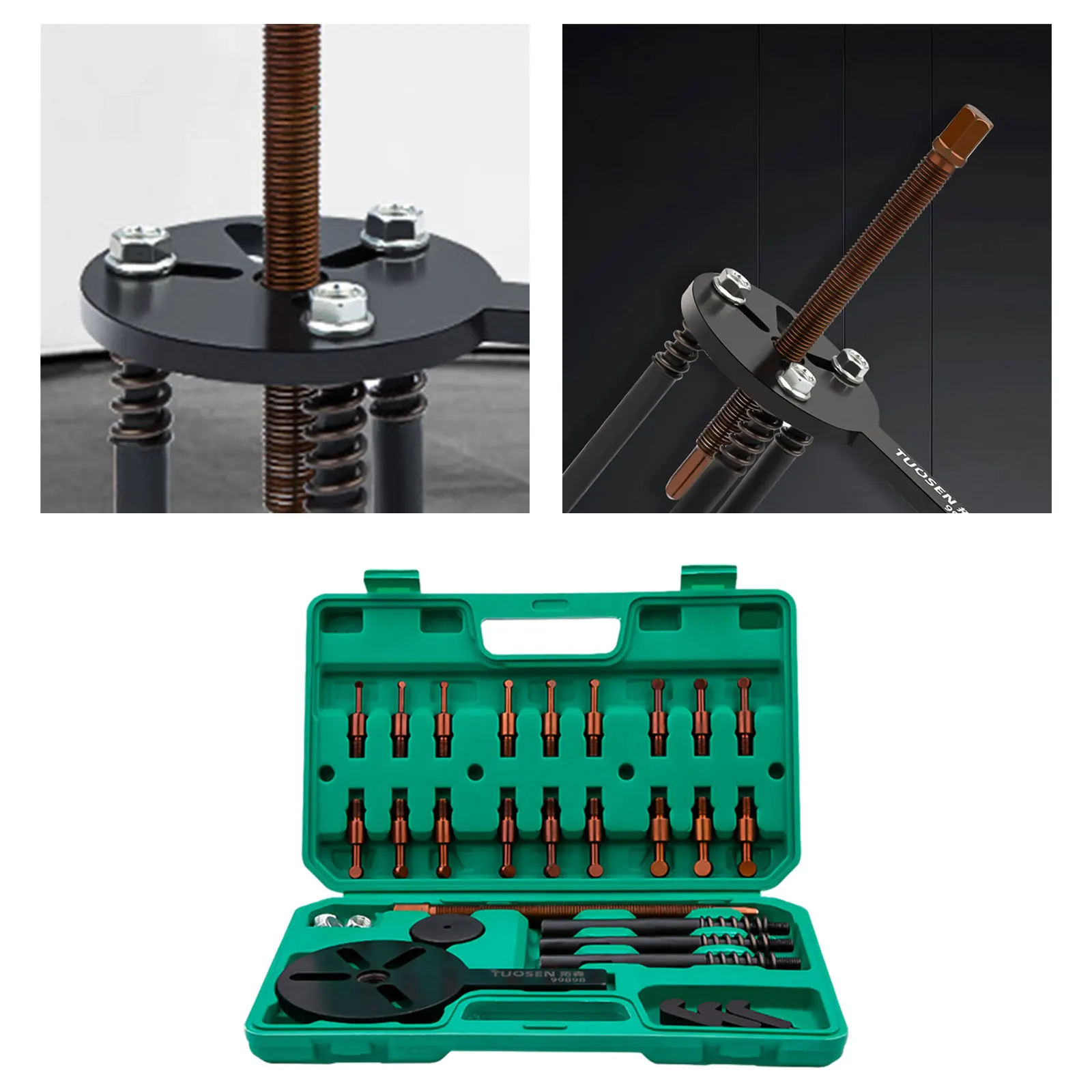 18 in 1 Bearing Puller Set Metal Accessories with Portable Storage Case High Strength Car Repair Tool Bearing Splitter Puller