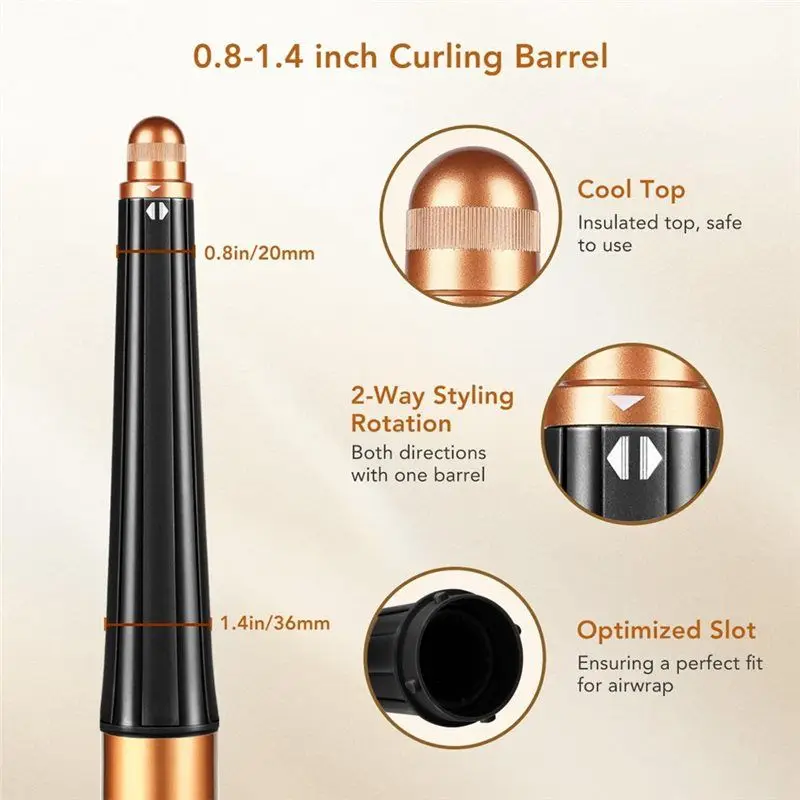 Zestaw nasadek stożkowych i do stylizacji przepływem powietrza Hot-For Dyson Airwrap Styler HS01 HS05 HS08 do gładkiej stylizacji włosów i kręcenia włosów