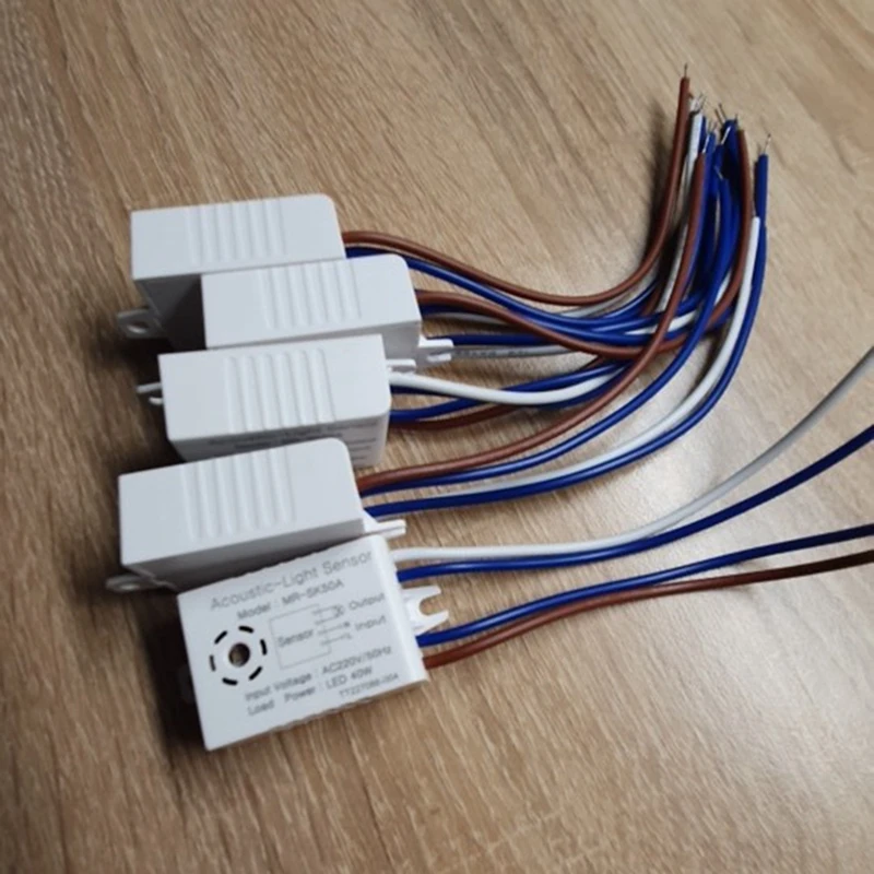 5PC Sound Control Sensor Smart Switches Module Detector Spraaksensor Intelligent Auto Aan Uit Light Home Improvement
