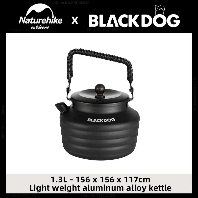 

Blackdog Outdoor Lightweight Aluminum Alloy Kettle Camping Portable 1.3L Teapot Outdoor Picnic Tableware Kettle Ultralight