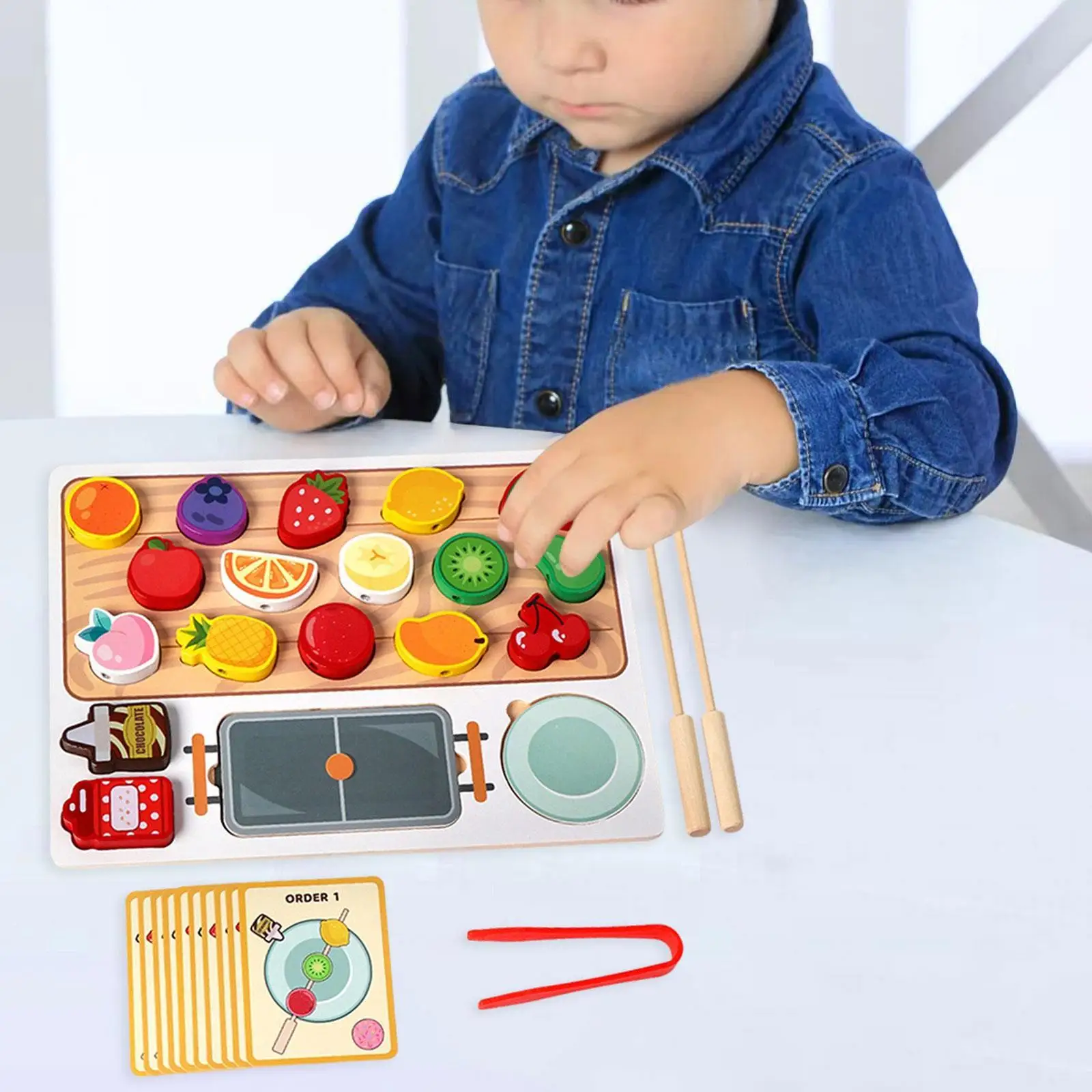 Gioco in legno Cucina Giocattolo alimentare Gioco di abbinamento Frutta candita Haws Giocattolo Giocattolo di apprendimento per bambini Bambini Ragazzi Ragazze Regalo di compleanno