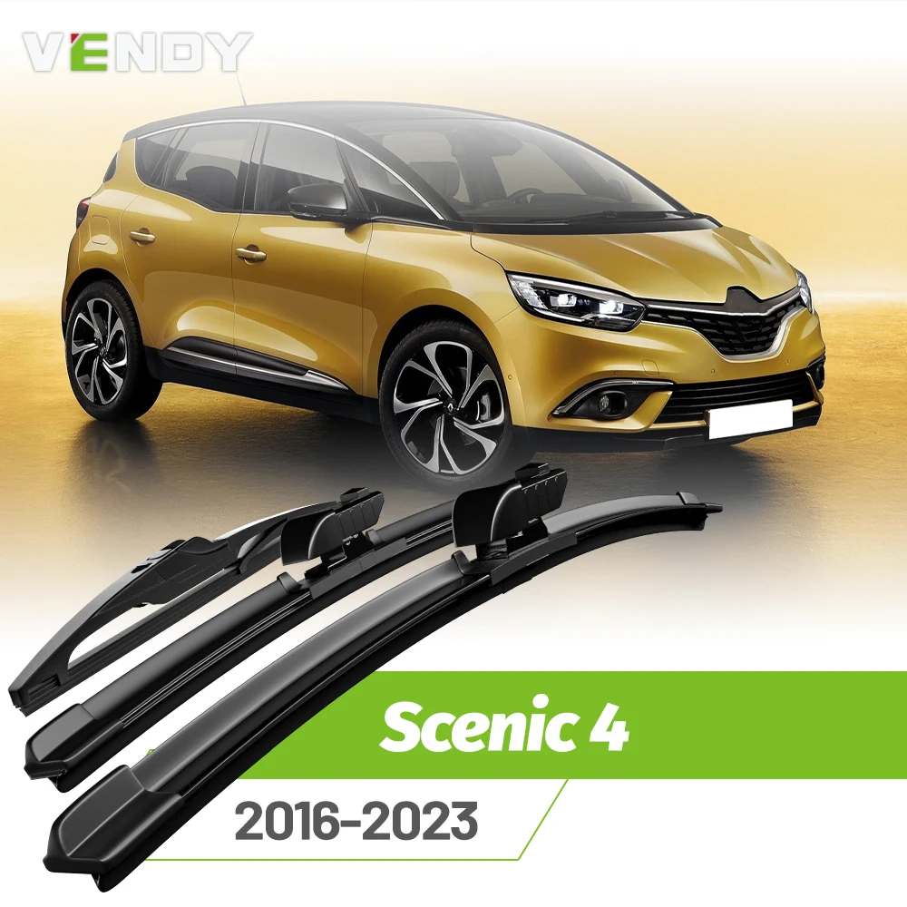 Front & Rear Wiper Blades Set For Renault Scenic 4 2016-2023 Windshield Windscreen Window Rain Brushes 30
