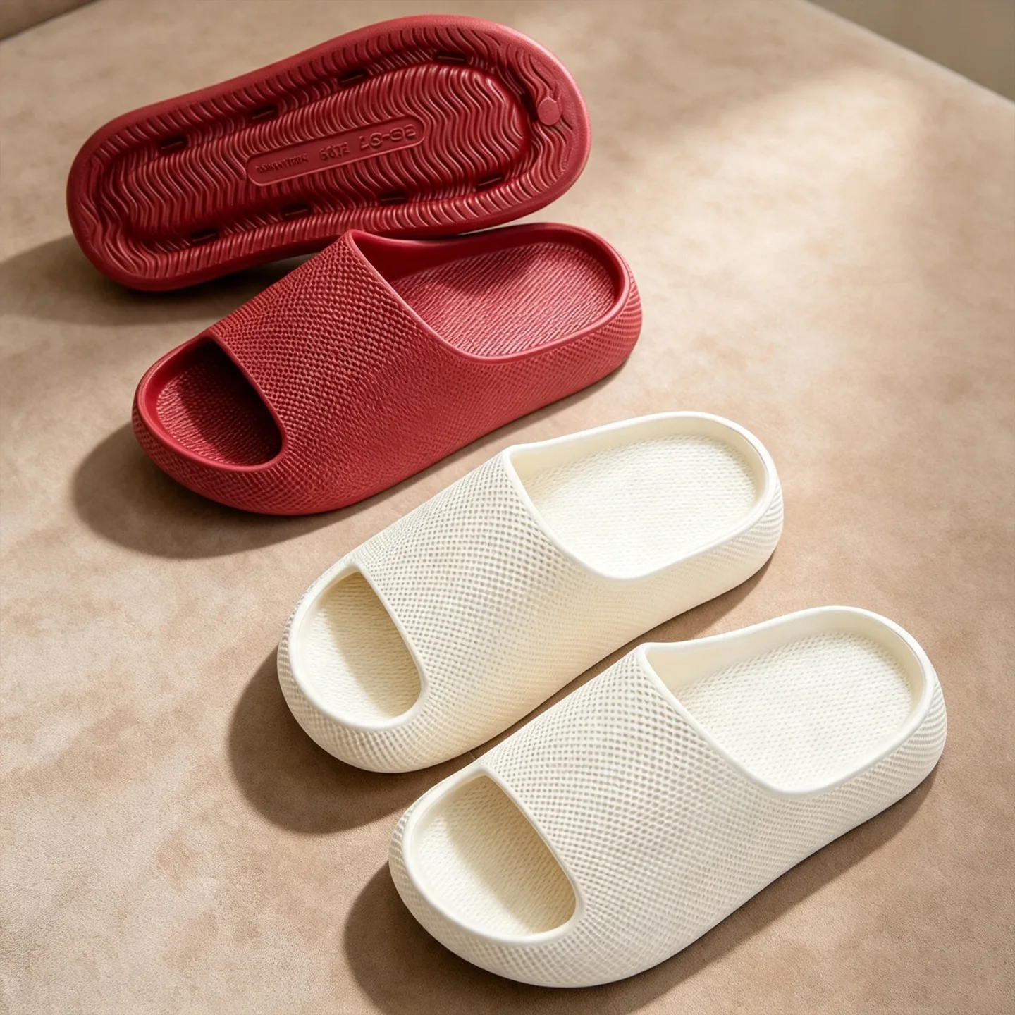 2026 Men's EVA Thick Sole Pillow-soft Slides Breathable Anti-slip Outdoor Water Slippers Lightweight Cushion Comfort House Shoes
