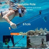 TELESIN Underwater Buoyancy Bar Diving Extendable Selfie Stick Tripod For Gopro Insta360 DJI OSMO Action Camera Accessories 4