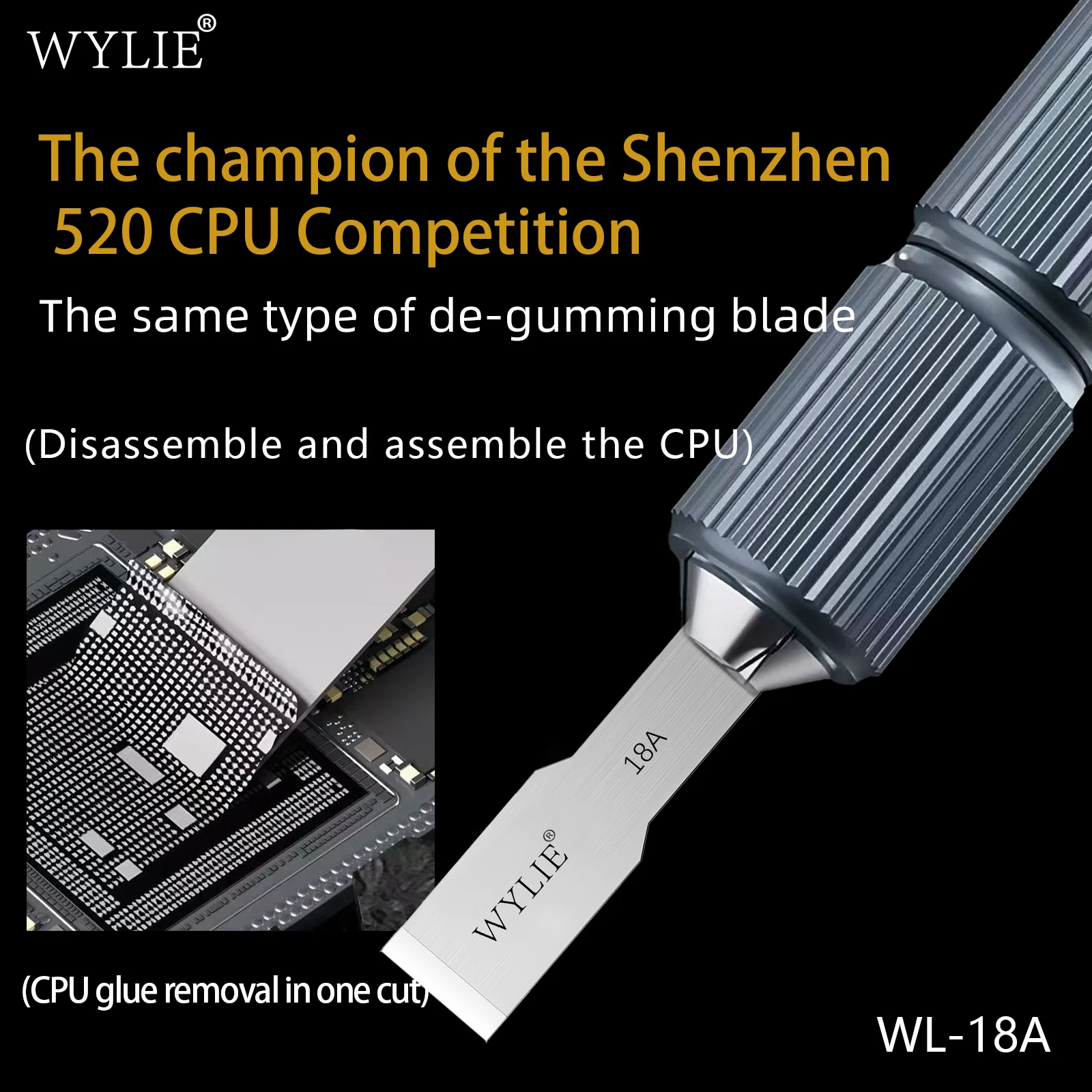 

WYLIE WL-18A ремонт чипов сварочная площадка скребок лезвие для мобильных телефонов материнская плата процессор средство для удаления клея IC инструменты для разборки и ремонта