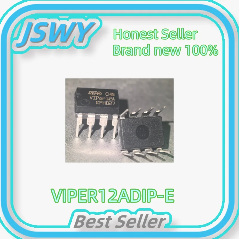 (5/50 pieces) New 100% VIPER12ADIP-E VIPER12A Induction Cooker Power Chip IC Direct Insertion DIP8 Original Electronics Integrit