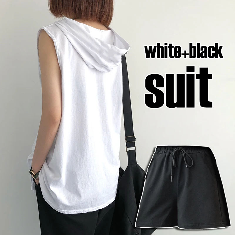 Solid Color 2023 Brand New Men's Tank Tops Vest Sleeveless Tees For Male Hooded Man Vests Tops Hip Hop Men Tank Top T shirt