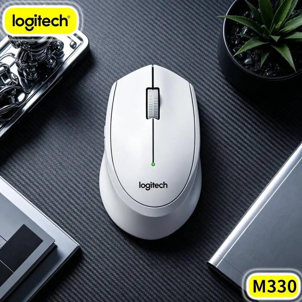 Everyday Practical Computer Gear Logitech M330 Silent Wireless Mouse For Home Study Office Desktop Notebook Hardware