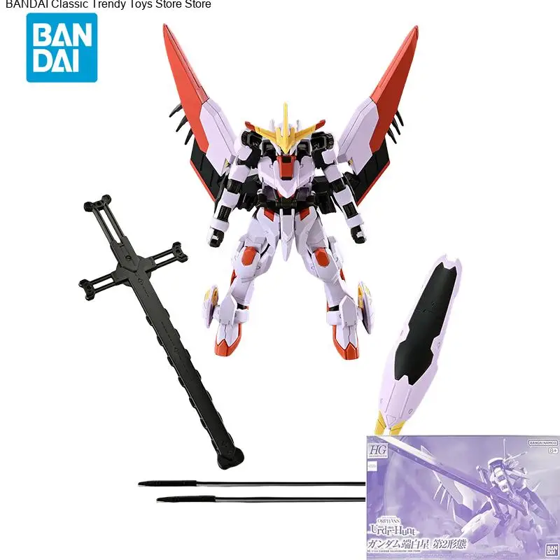 Entrega directa al contado Bandai Original Anime GUNDAM modelo HG IBO GUNDAM HAJIROBOSHI 2ND FORM figura de acción juguetes de ensamblaje para niños