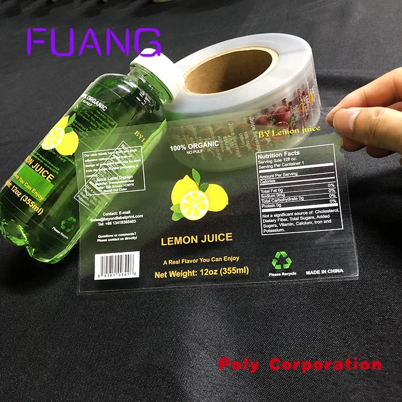 Custom  Custom Adhesive Private Label Stickers Printing 250ml Label for Beauty Personal Care Shampoo Products