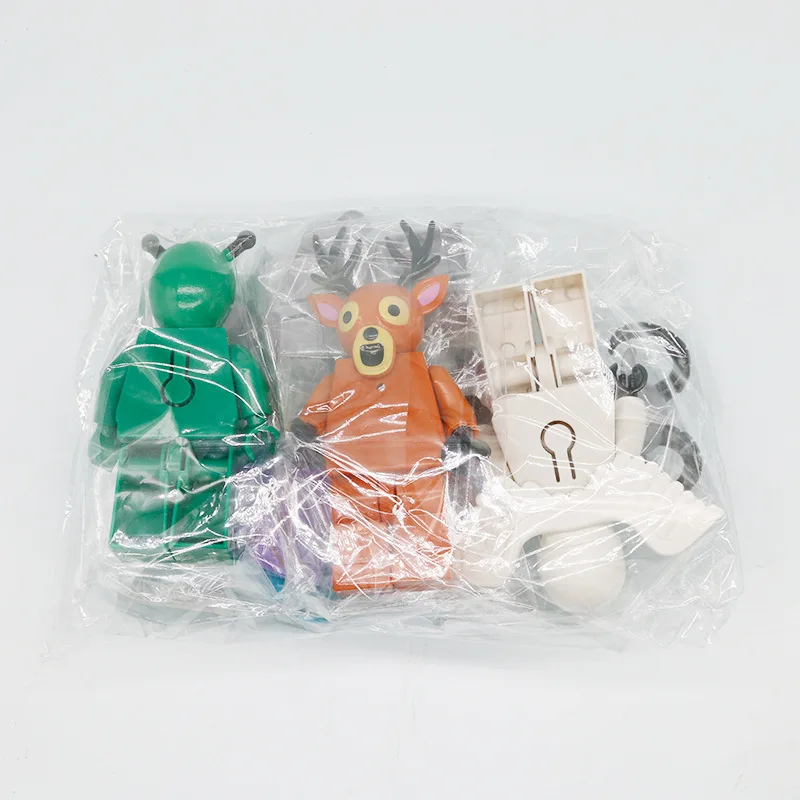 Neue 6 Stück 99 Nächte im Wald Figuren Figuren Figur Eule Ziege Wolf Hirsch 99 Nächte im Wald Figur Kunststoff Spielzeug Geschenk