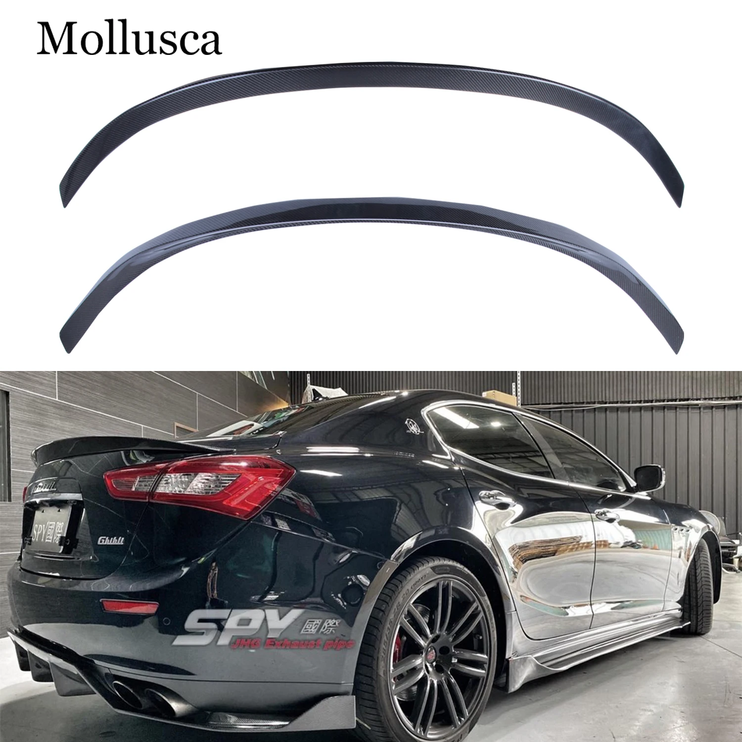 

For Maserati Ghibli NT Style Carbon fiber Rear Spoiler Trunk wing 2013-2022