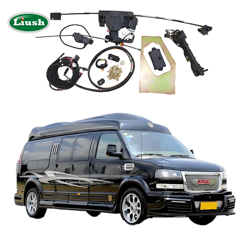 

New Electric Middle Car Door For Iveco Business Van Remote Control Smart Power Sliding Car Door For GMC Savana