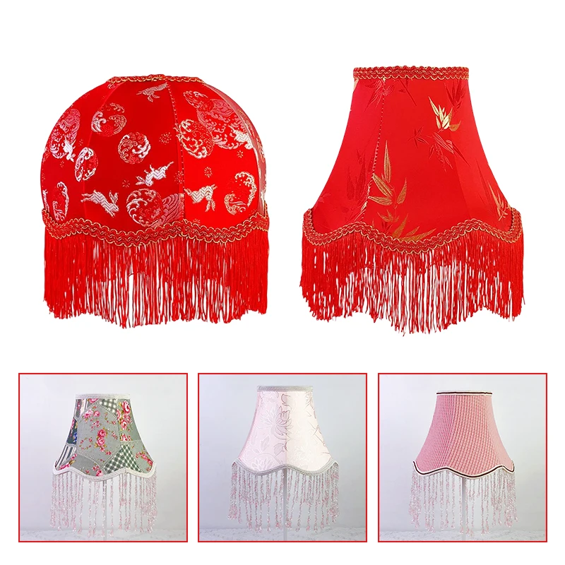 European Retro Table Lamp Fabric Lampshade Resin Bedroom Decoration Bedside Lamp Home Indoor Wall Lamp Floor Light Desk Lamp