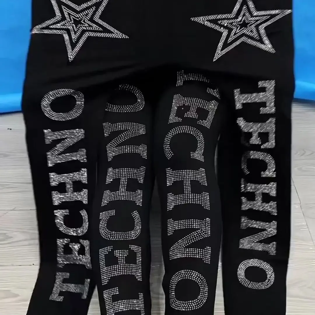 High waist high elastic slim fit leggings for fat women Trendy  Bright Diamond Casual Pants Sexy Shiny Tights Female Slim Tights