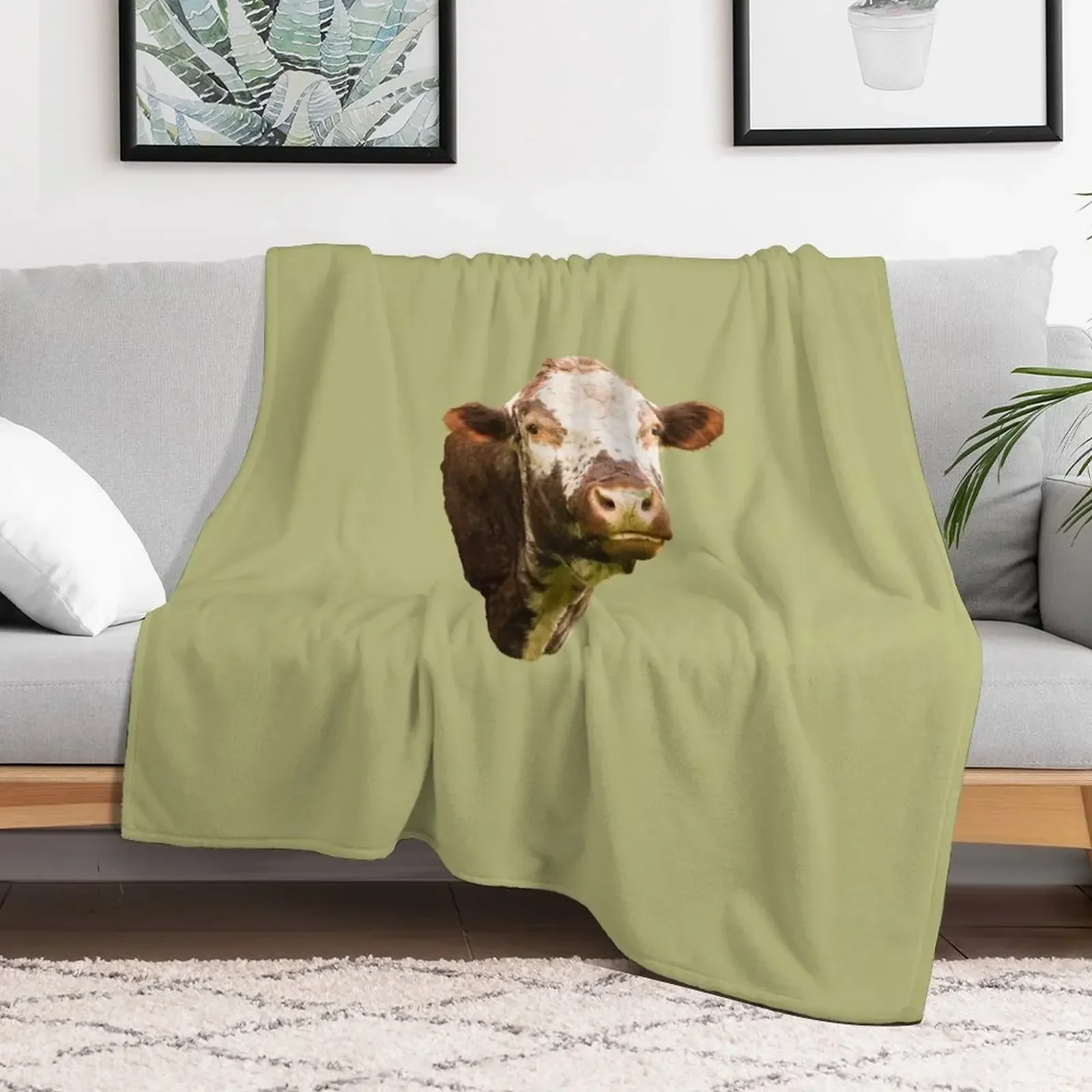 

Irish Moiled Bull Portrait Throw Blanket cosplay anime Stuffeds Furrys Blankets