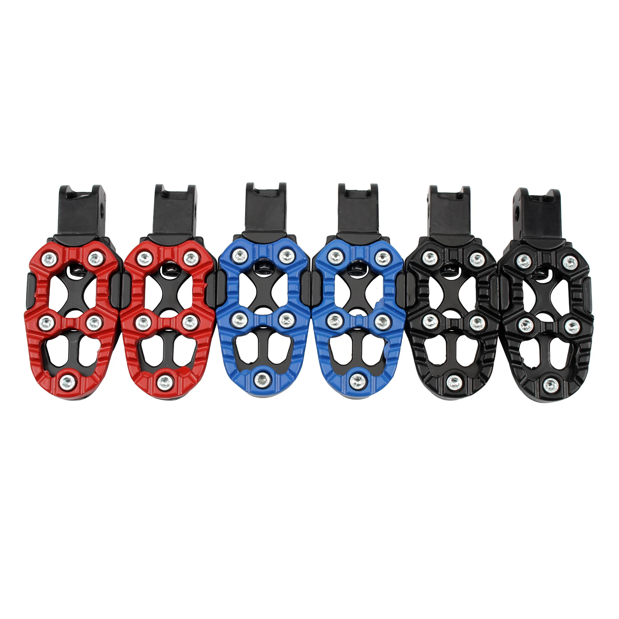 

Universal 2Pcs/Set Motorcycle Aluminum Alloy Foot Step Adjustable Anti-Skid For Yamaha Harley Honda ATV E-Bike Motocross parts