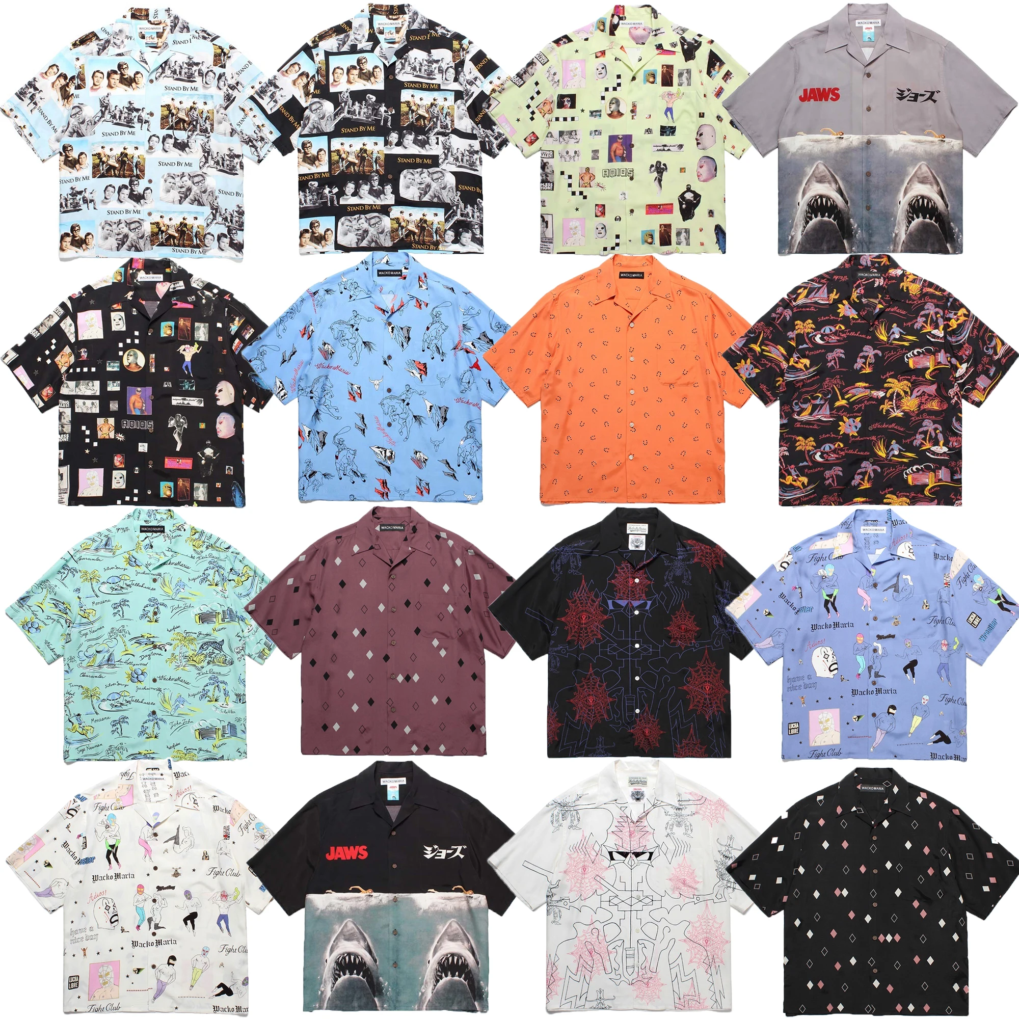 

Hawaii Flower Print Loose Short Sleeve Men's Shirt Couple Matching Casual Style Japanese Brand Life Wacko Maria Summer 2026