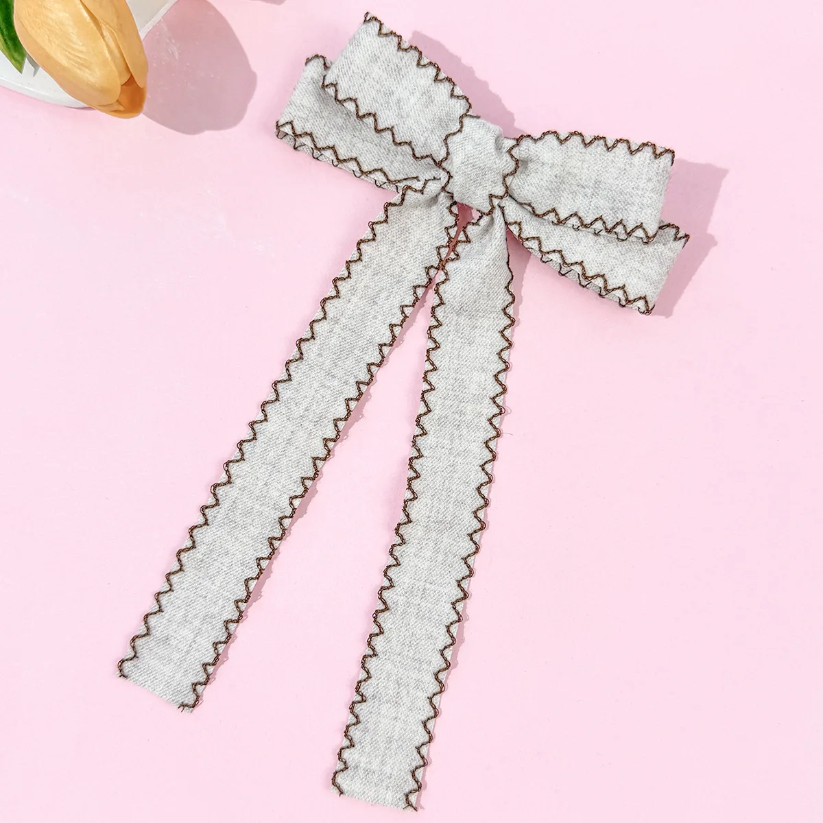 24 قطعة بلون هدب القوس مقاطع الشعر شرابة طويلة دبابيس الشعر للنساء والفتيات الزفاف الجانب مقاطع Hairgrip السائبة حزمة