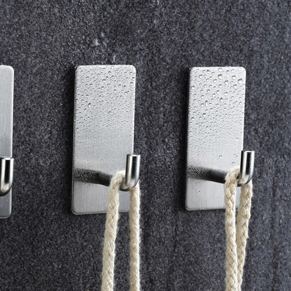 

Self Adhesive Clothes Toliet Self Adhesive Towel Key Wall Hook Storage Rack Hanger Key Holder