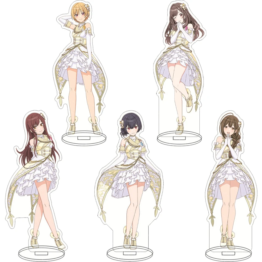 16CM Anime Game Figure THE IDOLM@STER SHINY COLORS‌‌ Sakuragi Mano Kazano Hiori Shirase Sakuya Cos Acrylic Stand Ornaments Gifts