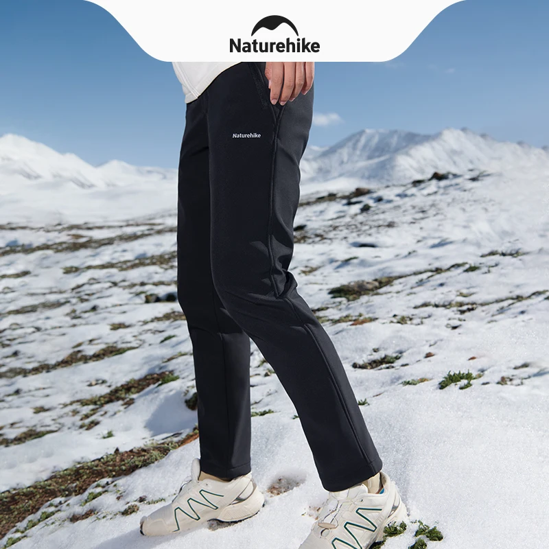 Naturehike Winter Pants Hiking Climbing Soft Shell Fleece Pants Camping Outdoor Warm Waterproof Windproof Trousers Man/woman