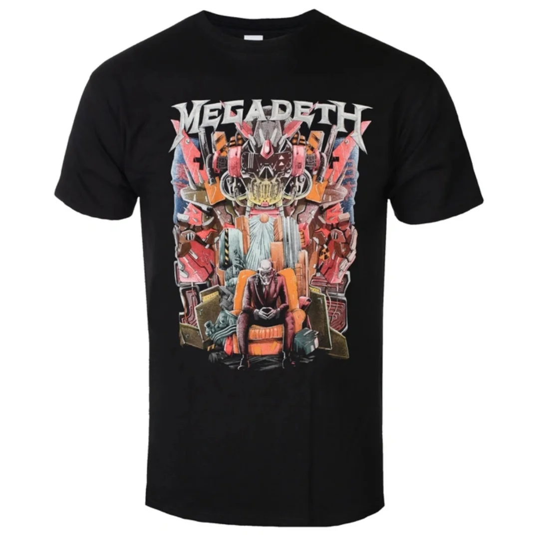 Camiseta de verano con patrones artísticos de Megadeth-Budokan, camiseta de algodón para hombres y mujeres, camiseta informal de banda clásica de estilo callejero