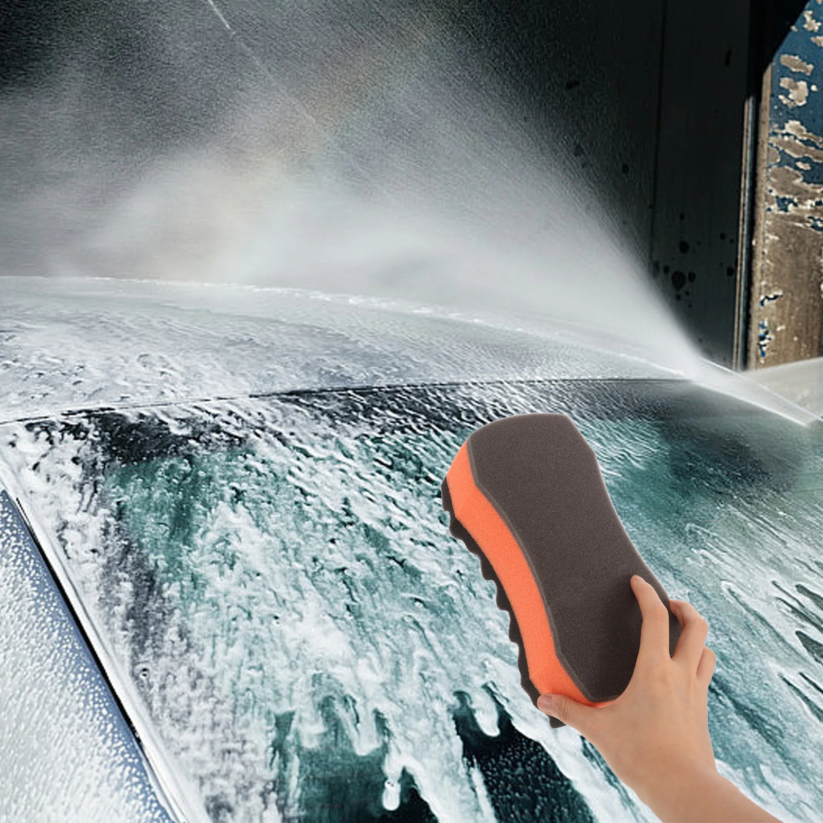 

Extra Large Car Wash Scratch Resistant Super Absorbent Reusable Auto Detailing Sponge For Vehicle Tire Shine Applicator