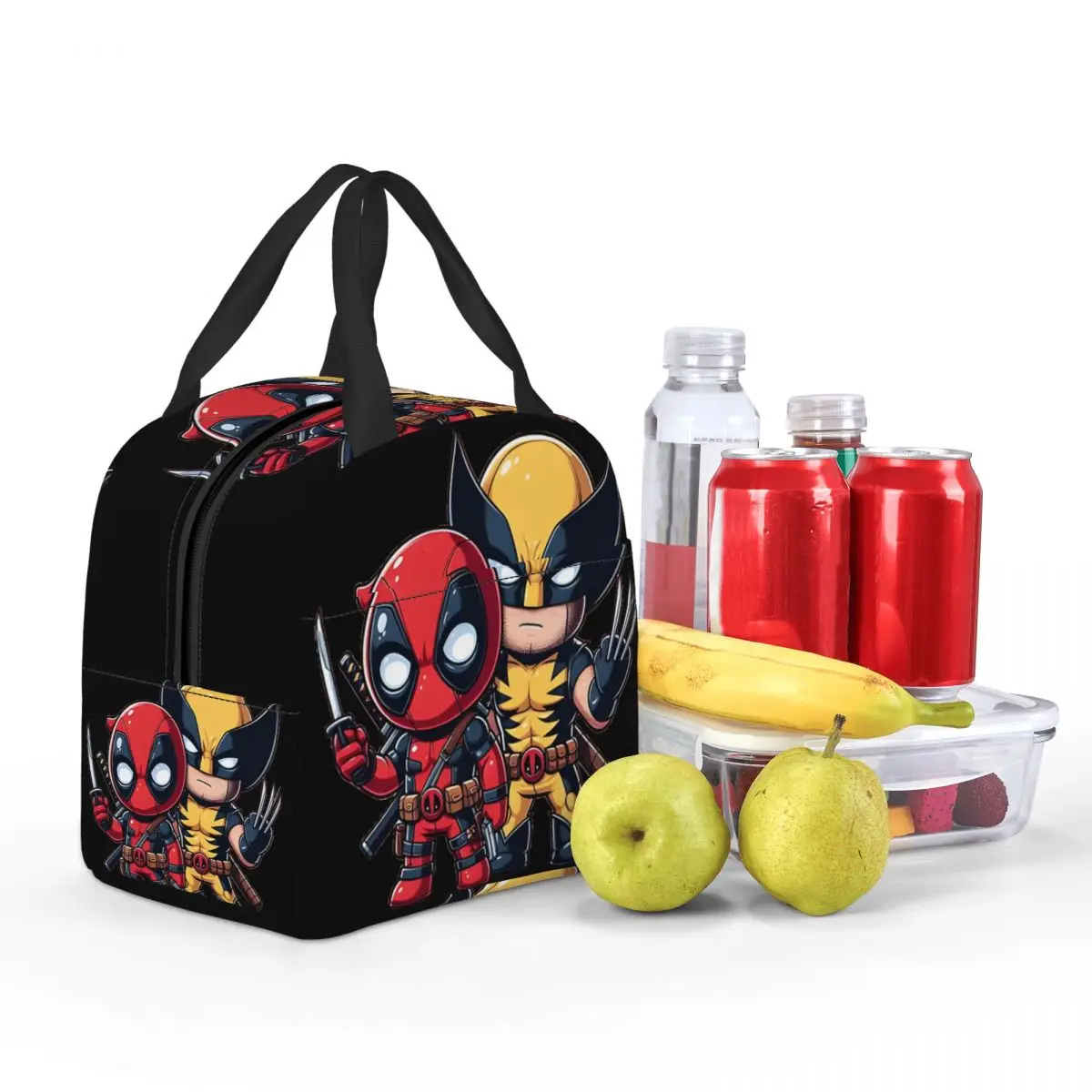 Claws & Chimichangas The Unlikely Bffs Leakproof Insulated Portable Fashion Disney Marvel Deadpool And Wolverine Lunch Bags