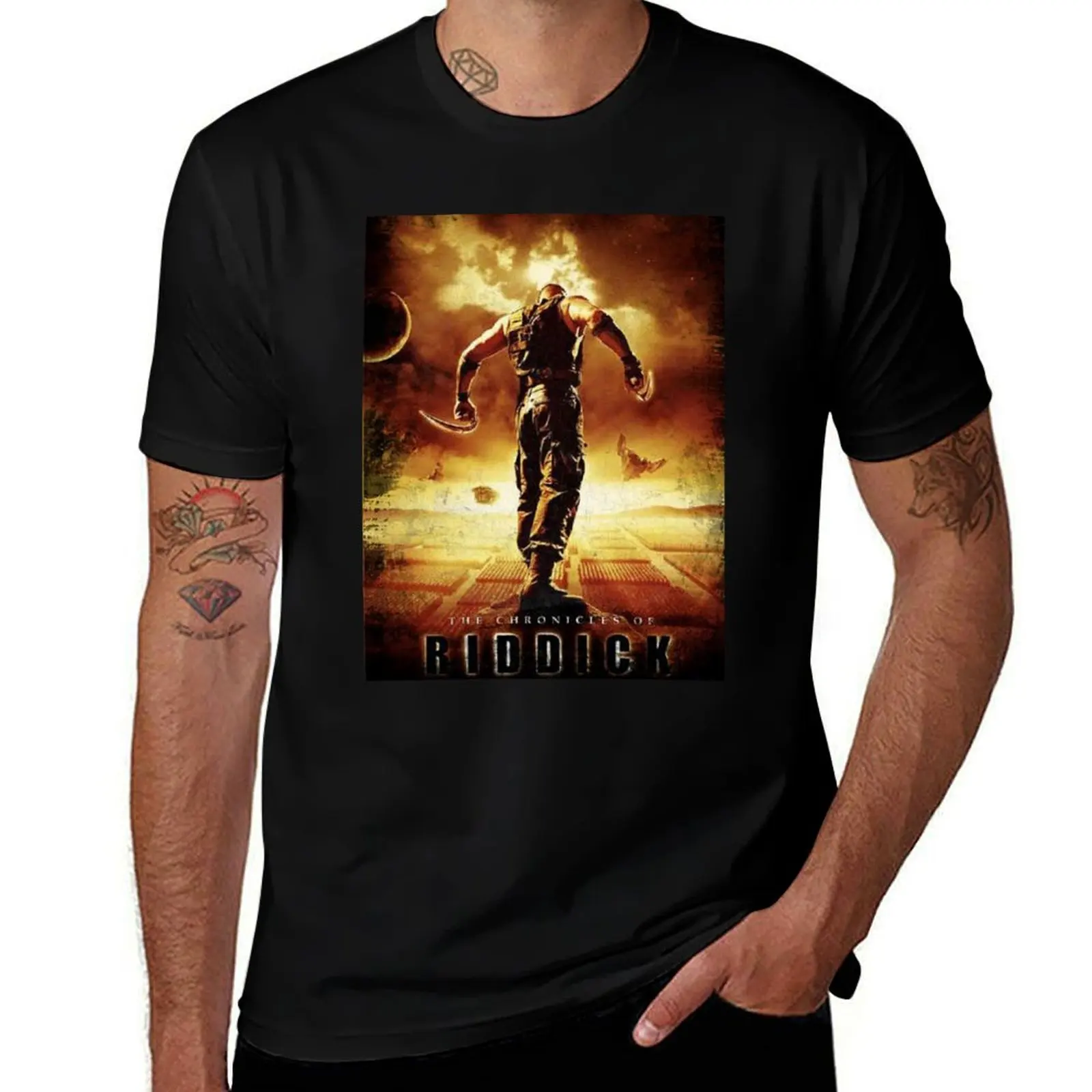 

chronicles of Riddick movie poster T-Shirt man t shirts for men t shirt personalised man t shirt cotton T-shirt