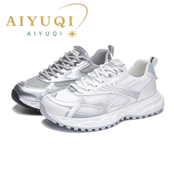 AIYUQI 2024 autumn new women's sneakers shoes flat comfortable running shoes women breathable fashion Girls shoes