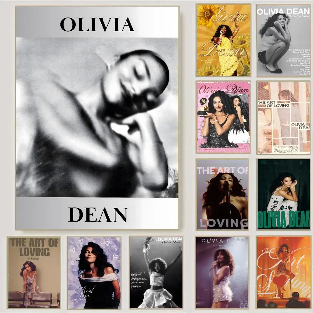 Olivia Dean Singer Modern Soul Poster Waterproof Sticky Wall Art Print For Bedroom Living Room Hallway Bar Home Decor