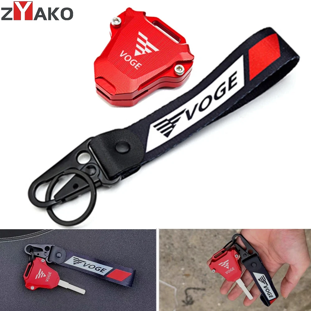 Motorcycle CNC Key Cover Case Key Shell Keyring Key Chain For VOGE 525 DSX 525 R 650DS 500DS 500R 525R 250RR 300RR AC 500AC