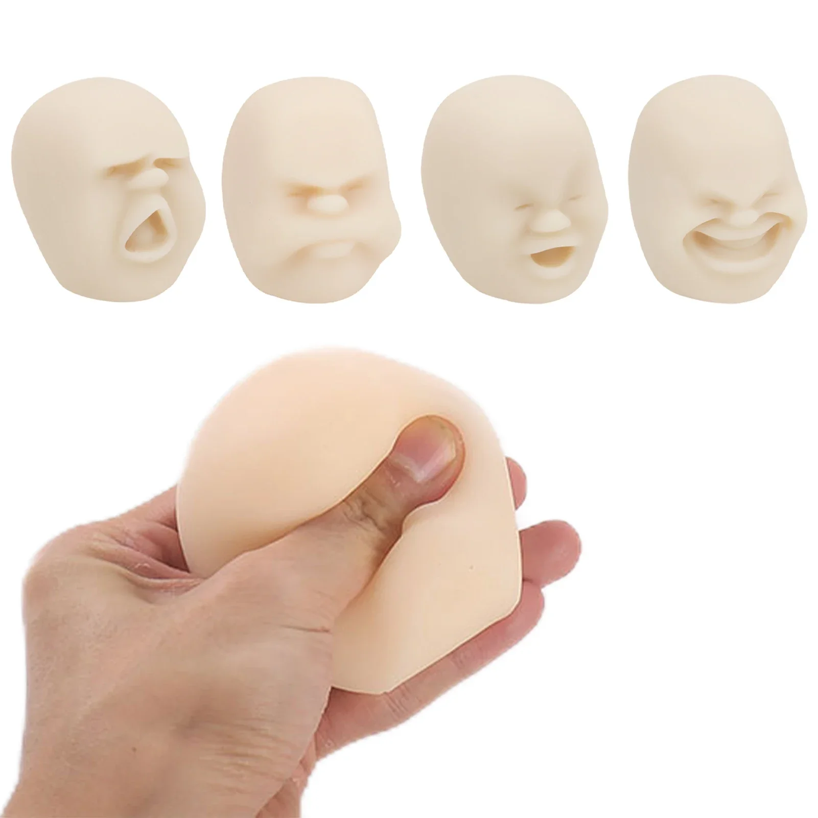 *Human Face Emotion Vent Ball Resin Relax Doll Fun Novelty Caomaru Antistress Ball Toy Adult Stress Relieve Novelty Toys Gifts ﻿