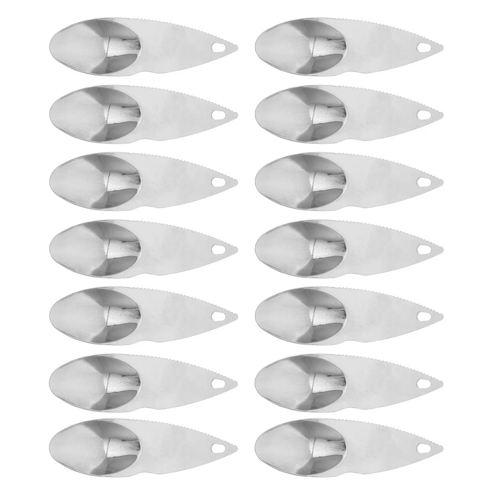 

14pcs Kiwi Peeler Stainless Steel Fruit Digging Scoop Kitchen Gadget For Kiwifruit Avocado Slicers Portable Spoon Meat Fruit