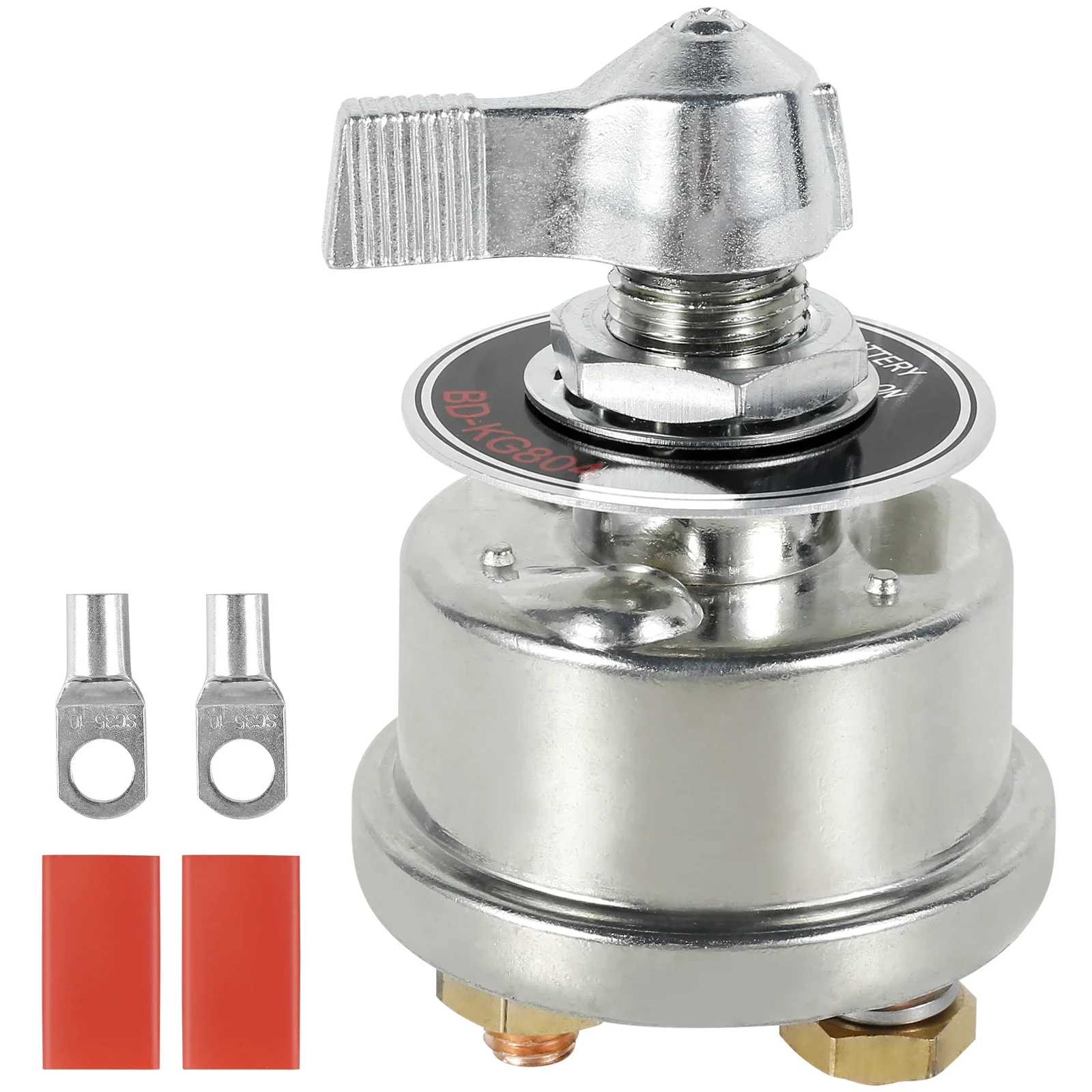 

Battery Disconnect Switch 12V/24V Safe Switch Power Cut Off Isolator Weather Resistant Battery Cut Off Switch for Cars RVs Truck