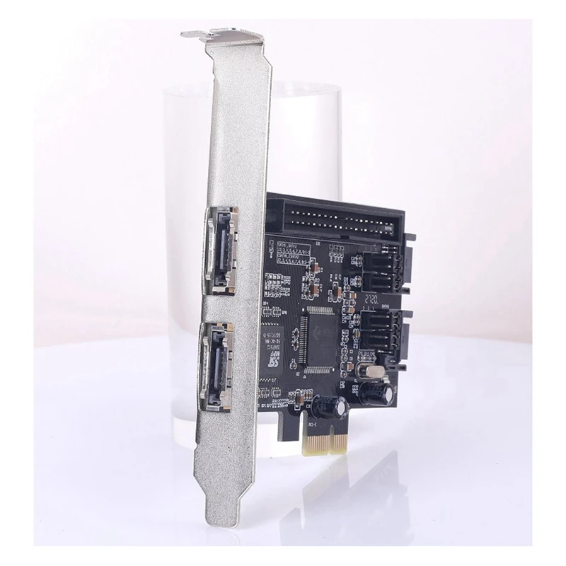 1 Piece SATA IDE PCI E Adapter Card PCI E To SATA 2.0 + IDE ESATA X2 Combo Adapter RAID Controller Card