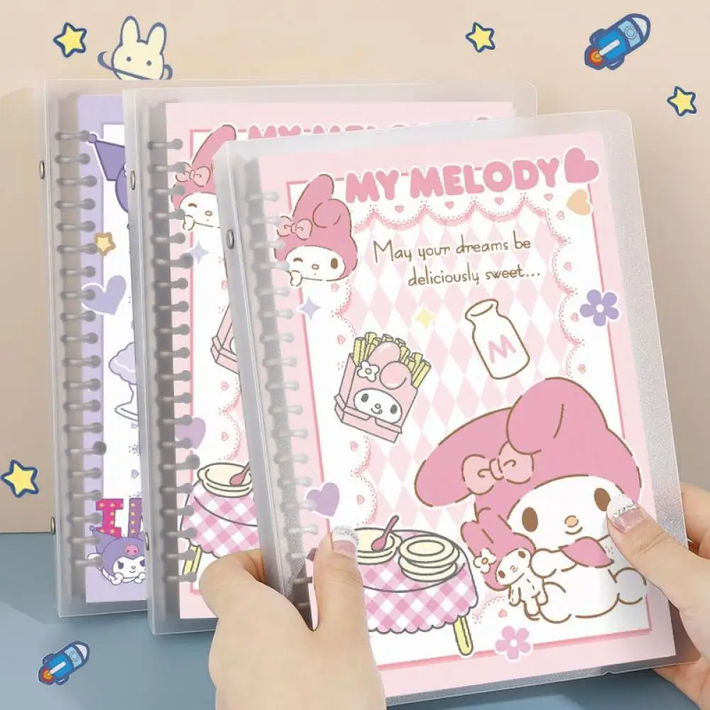 Sanrio Kuromi My Melody Cinnamoroll Cartoon Notebook Cute Girl Heart Students A5 Notepad Gift for The Start of The School Season