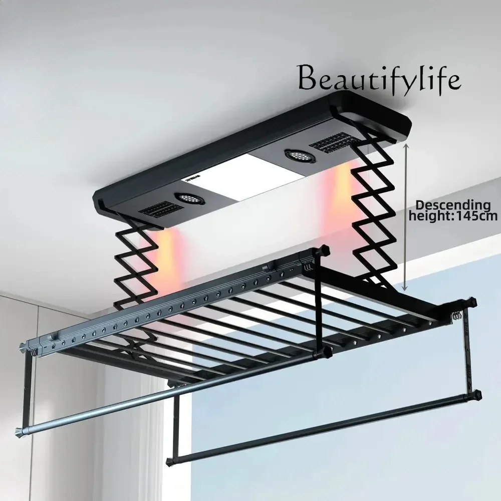 Y45 Clothes Dryer Automatic Drying Voice Remote Control Lifting Clothes Rack Bar Electric Clothes Rack Home Balcony Intelligent