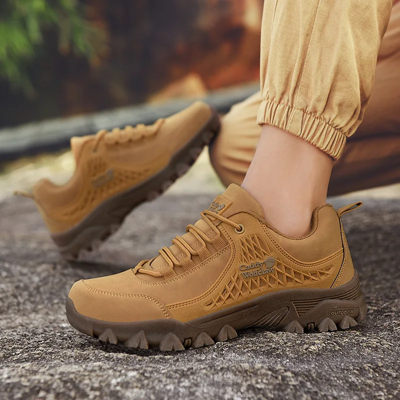 

Lynjacye Big Size 51 50 Men‘s Waterproof Hiking Shoes Outdoor Trainers Lace-up Climbing Shoes Women Trekking Sneakers