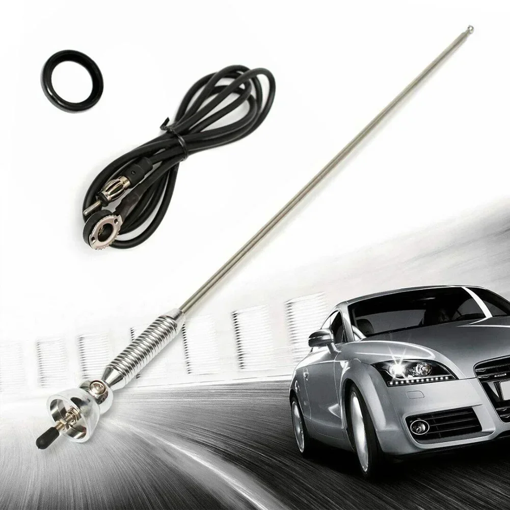 1pc Universal Car Metal Radio Antenna FM AM Signal Booster Amplifier Aerials Auto Roof Fender Radio Extended Antenna