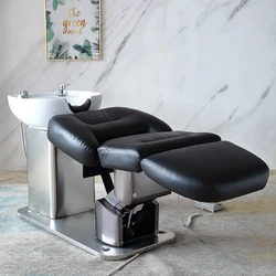 Physiotherapy Electric Shampoo Chairs Bed Lifting Cosmetic Hairdressing Shampoo Chairs Barber Shop Silla Salon Furniture XFY-76