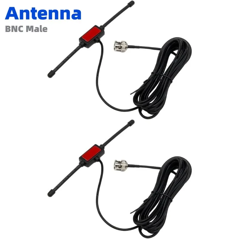 2pcs VHF UHF Car Truck Police Scanner Adhesive Mount Antenna Vehicle Ham Radio Amateur Radio Mobile Scanner BNC Dipole Antenna