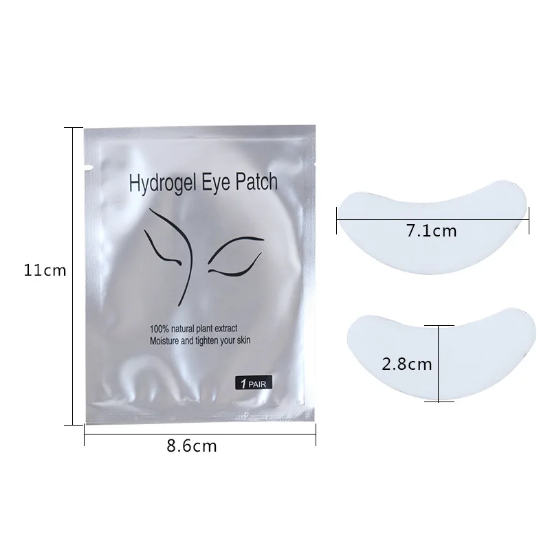 MJ 50Pairs Hydrating Eye Tip Stickers Wraps Eye Care Pad New Paper Patches Under Eye Pads Lash Under Eye Gel Patches