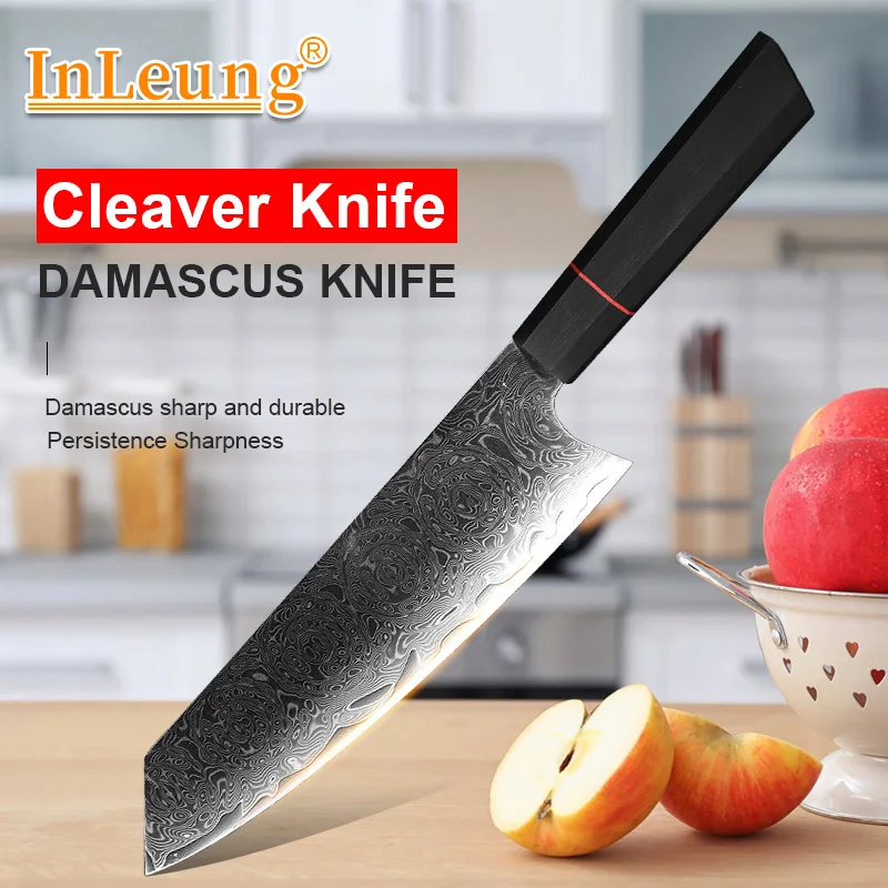 

G10 Handle Chef Knives Cleaver Meat Fruit Vegetables Fish Filleting Knife Damascus Knives Damascus Blade Utility Kitchen Knives