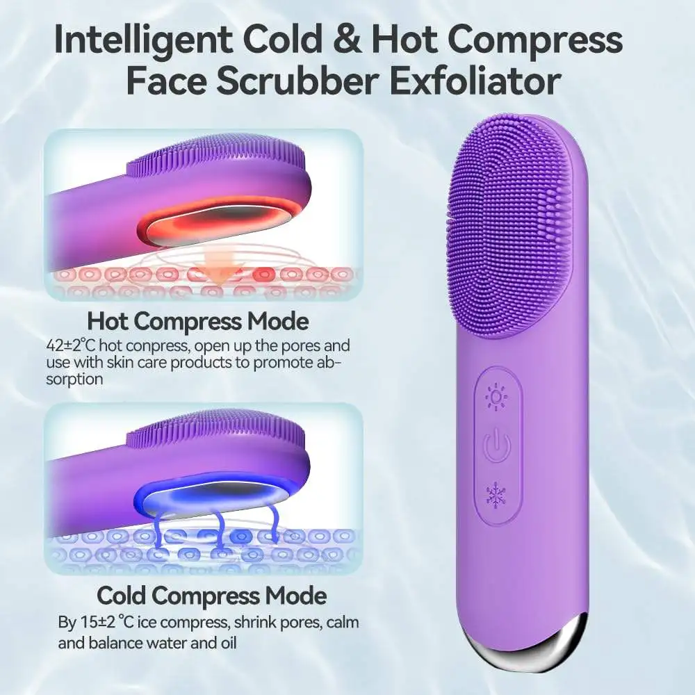 أدوات العناية بالبشرة الكهربائية الوجه الأسود رجل الوجه حمام فرشاة المطهر للجسم بالموجات فوق الصوتية تنظيف الوجه فرش لخبير التجميل #3