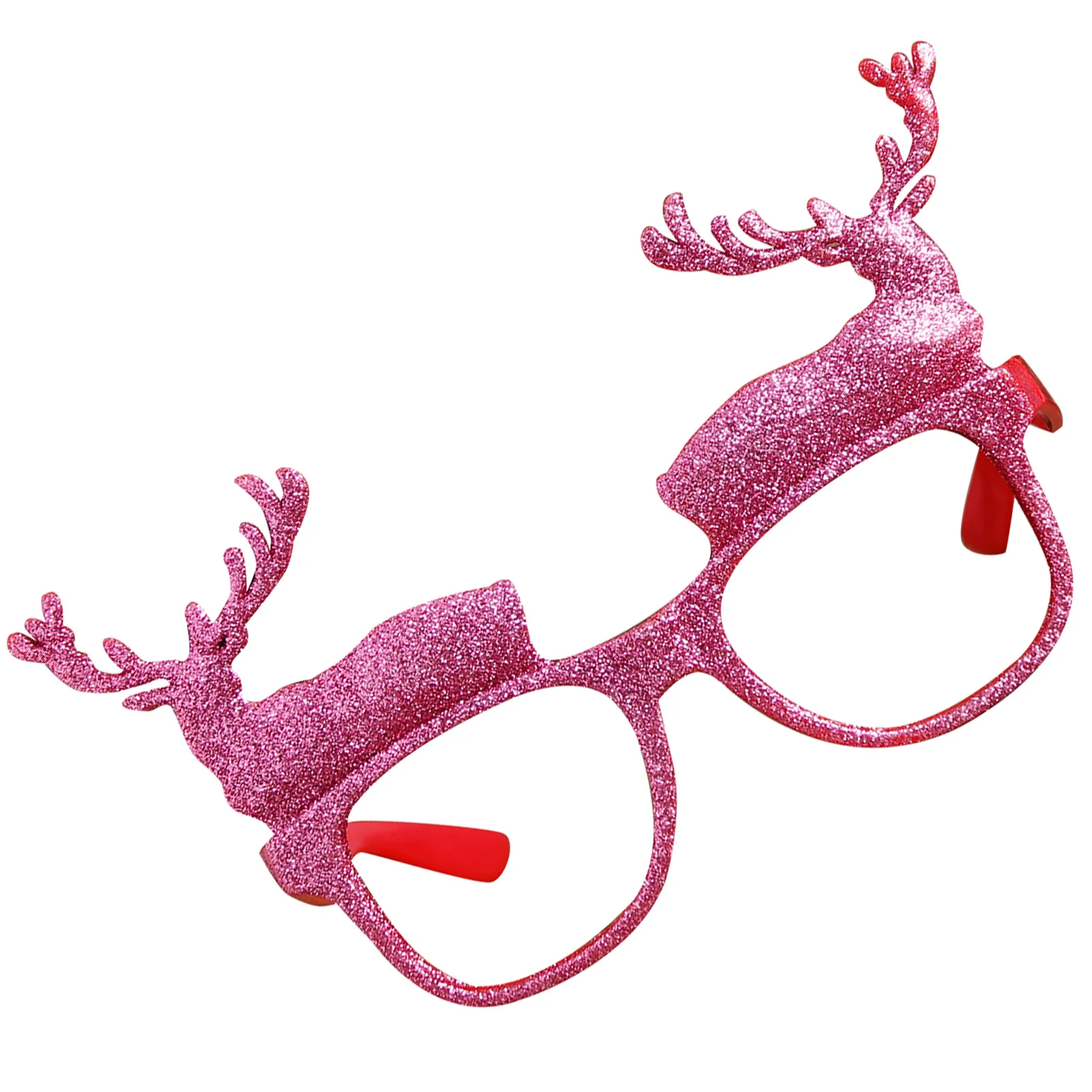 

Christmas Reindeer Glasses Novelty Glittering Party Sunglasses for Adults Kids Non Fading Costume Accessories Photo
